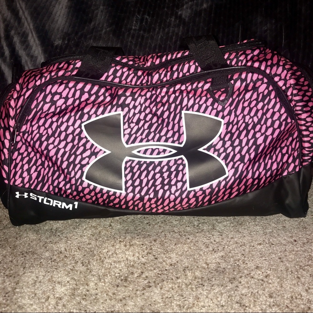 Pink and Black Storm 1 Duffle